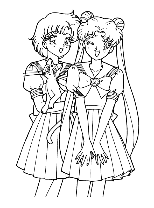 Dibujo para colorear: Sailor Moon (Dibujos animados) #50370 - Dibujos para Colorear e Imprimir Gratis