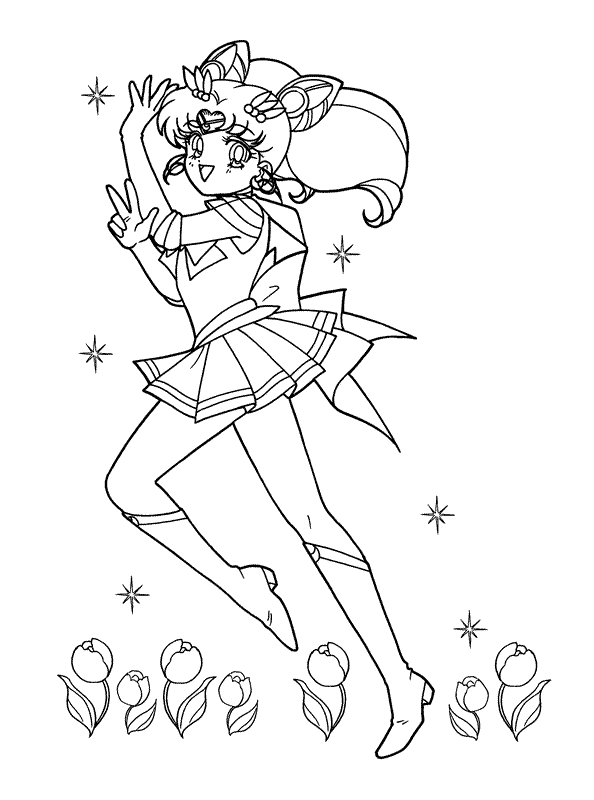Dibujo para colorear: Sailor Moon (Dibujos animados) #50373 - Dibujos para Colorear e Imprimir Gratis