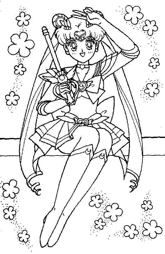 Dibujo para colorear: Sailor Moon (Dibujos animados) #50418 - Dibujos para Colorear e Imprimir Gratis