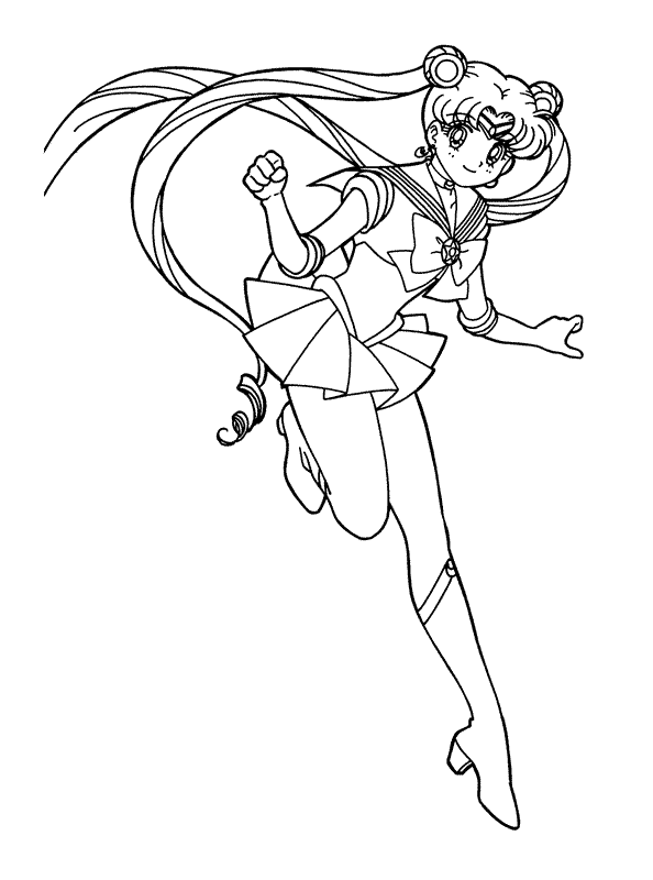 Dibujo para colorear: Sailor Moon (Dibujos animados) #50445 - Dibujos para Colorear e Imprimir Gratis