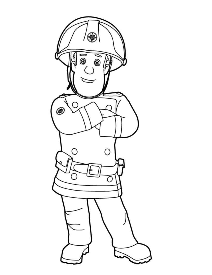 Dibujo para colorear: Sam the Fireman (Dibujos animados) #39770 - Dibujos para Colorear e Imprimir Gratis