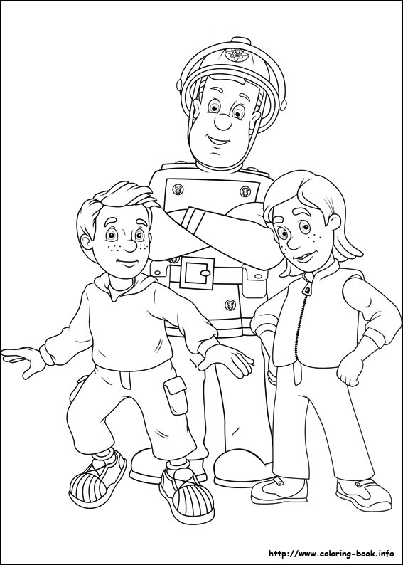 Dibujo para colorear: Sam the Fireman (Dibujos animados) #39802 - Dibujos para Colorear e Imprimir Gratis
