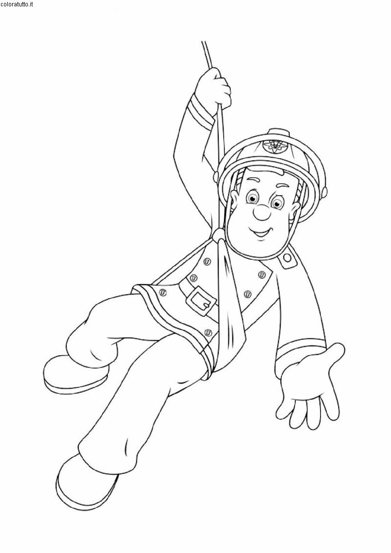 Dibujo para colorear: Sam the Fireman (Dibujos animados) #39897 - Dibujos para Colorear e Imprimir Gratis