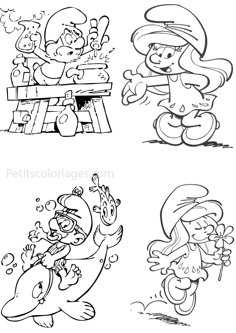 Dibujo para colorear: Schtroumpfs (Dibujos animados) #34652 - Dibujos para Colorear e Imprimir Gratis