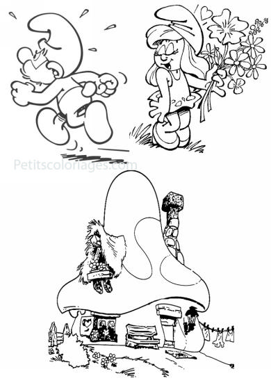 Dibujo para colorear: Schtroumpfs (Dibujos animados) #34683 - Dibujos para Colorear e Imprimir Gratis