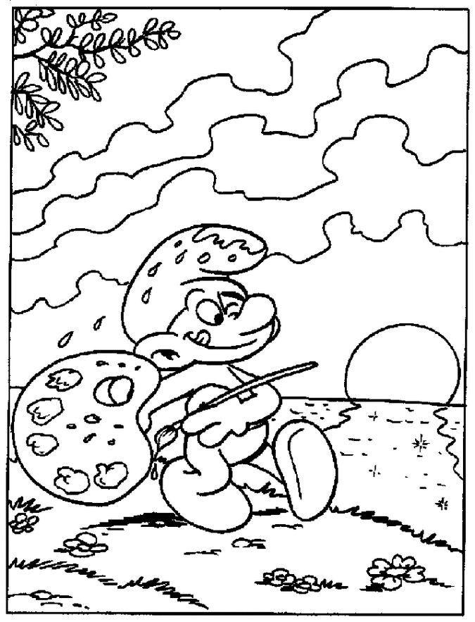 Dibujo para colorear: Schtroumpfs (Dibujos animados) #34709 - Dibujos para Colorear e Imprimir Gratis