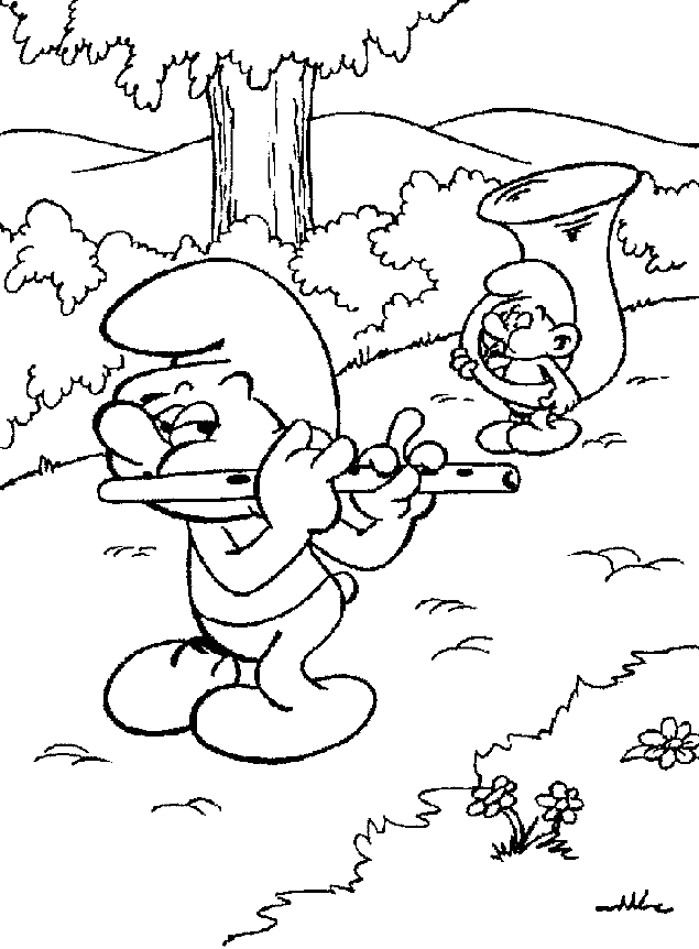 Dibujo para colorear: Schtroumpfs (Dibujos animados) #34769 - Dibujos para Colorear e Imprimir Gratis