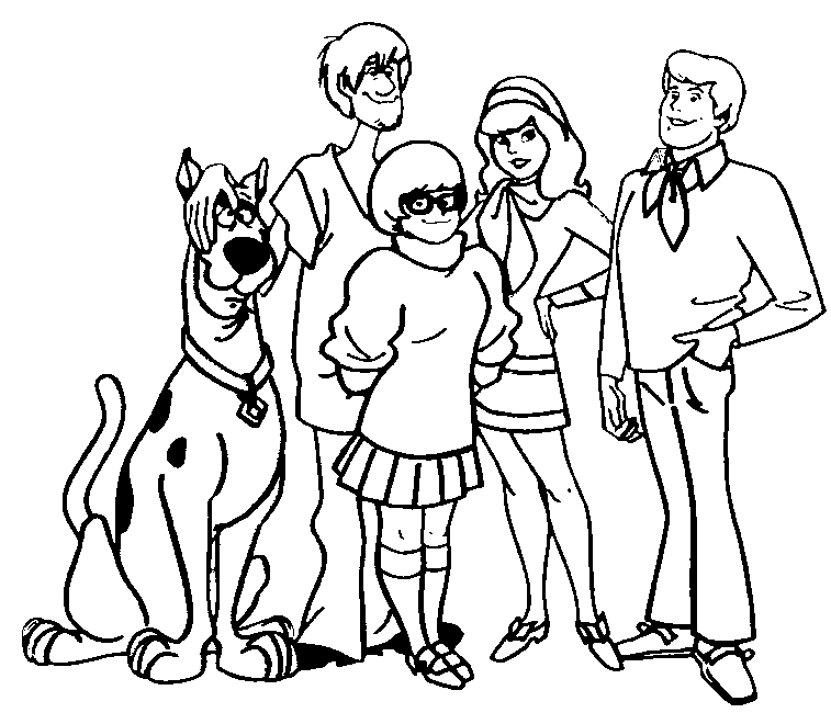 Dibujo para colorear: Scooby doo (Dibujos animados) #31319 - Dibujos para Colorear e Imprimir Gratis