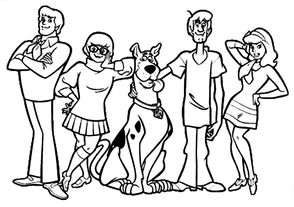 Dibujo para colorear: Scooby doo (Dibujos animados) #31373 - Dibujos para Colorear e Imprimir Gratis