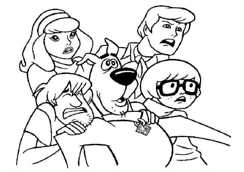 Dibujo para colorear: Scooby doo (Dibujos animados) #31376 - Dibujos para Colorear e Imprimir Gratis