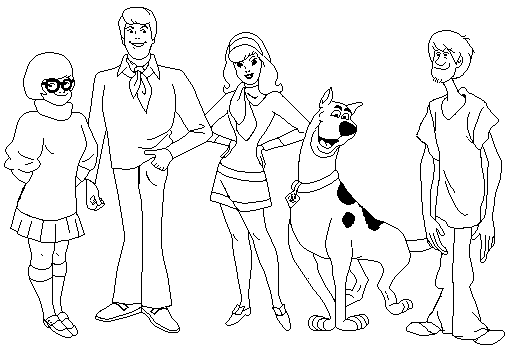 Dibujo para colorear: Scooby doo (Dibujos animados) #31377 - Dibujos para Colorear e Imprimir Gratis