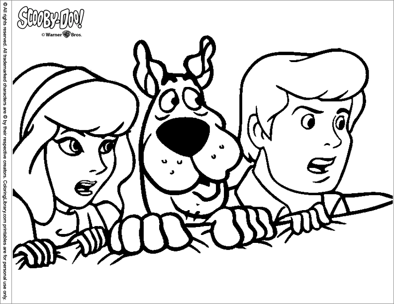 Dibujo para colorear: Scooby doo (Dibujos animados) #31421 - Dibujos para Colorear e Imprimir Gratis