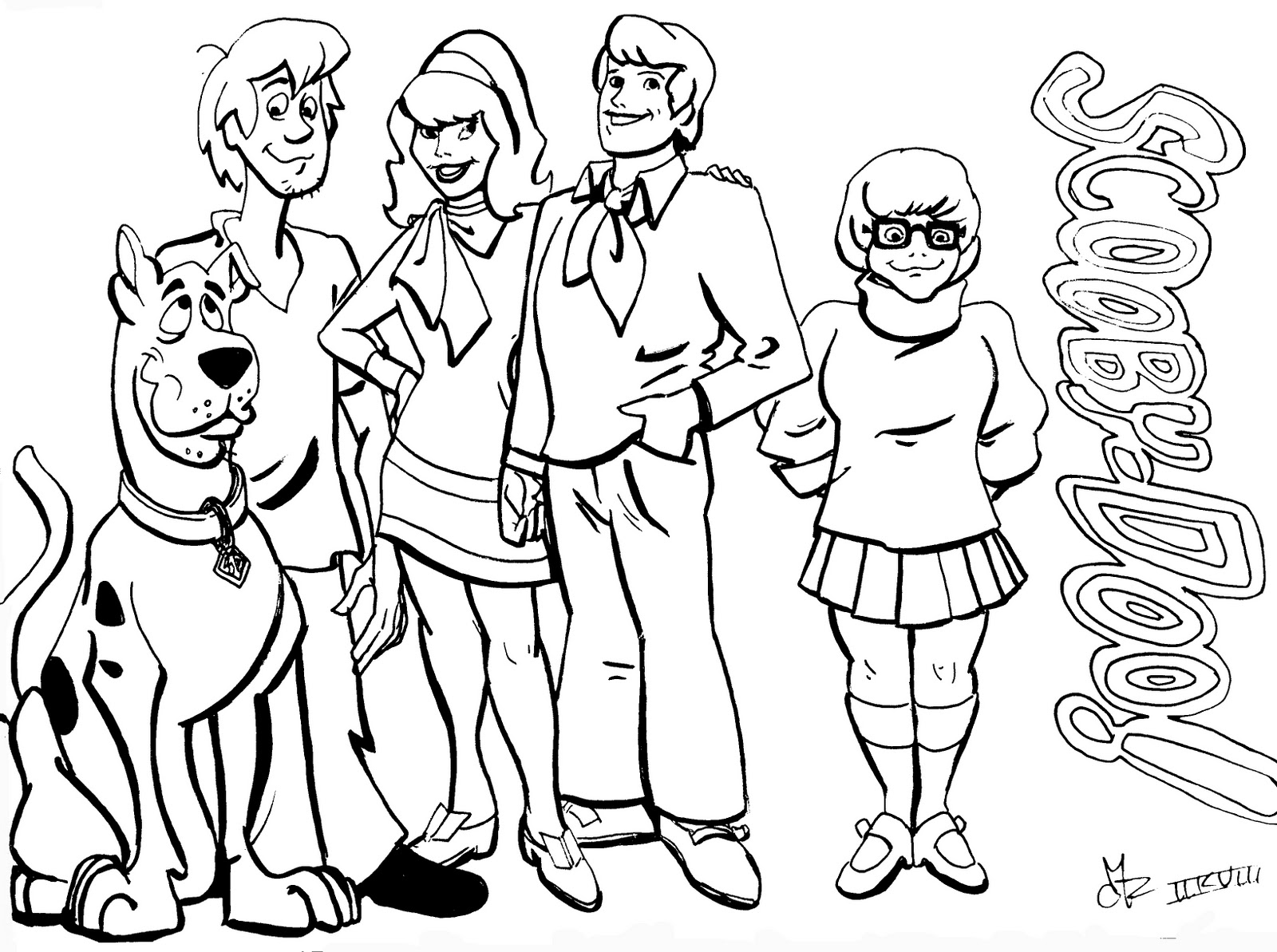 Dibujo para colorear: Scooby doo (Dibujos animados) #31431 - Dibujos para Colorear e Imprimir Gratis