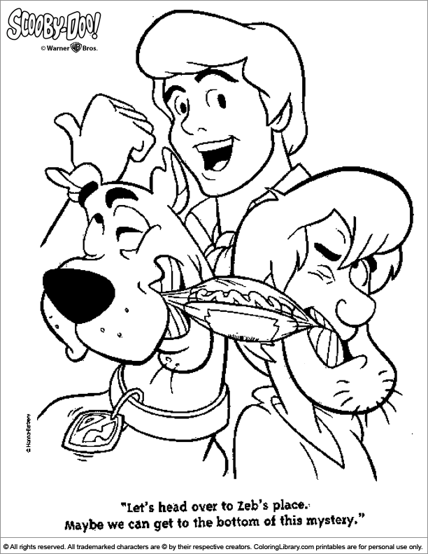 Dibujo para colorear: Scooby doo (Dibujos animados) #31471 - Dibujos para Colorear e Imprimir Gratis