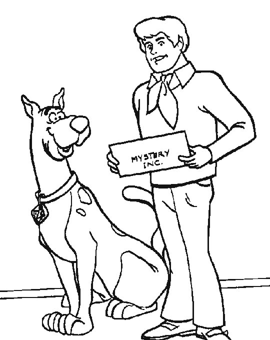 Dibujo para colorear: Scooby doo (Dibujos animados) #31479 - Dibujos para Colorear e Imprimir Gratis
