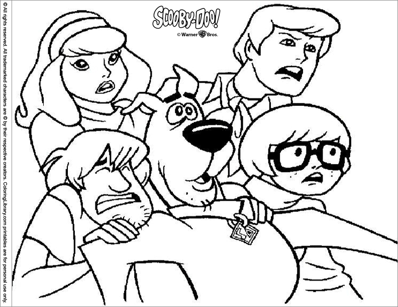 Dibujo para colorear: Scooby doo (Dibujos animados) #31496 - Dibujos para Colorear e Imprimir Gratis