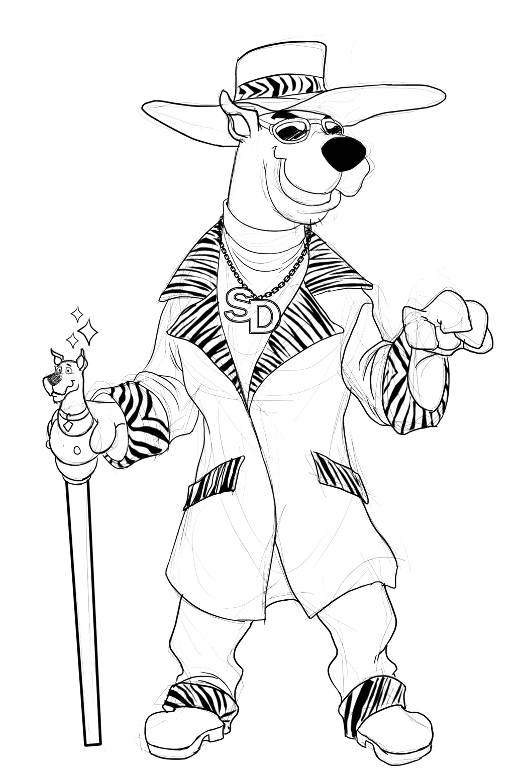 Dibujo para colorear: Scooby doo (Dibujos animados) #31510 - Dibujos para Colorear e Imprimir Gratis