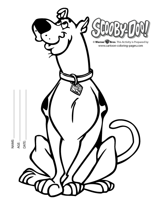 Dibujo para colorear: Scooby doo (Dibujos animados) #31511 - Dibujos para Colorear e Imprimir Gratis