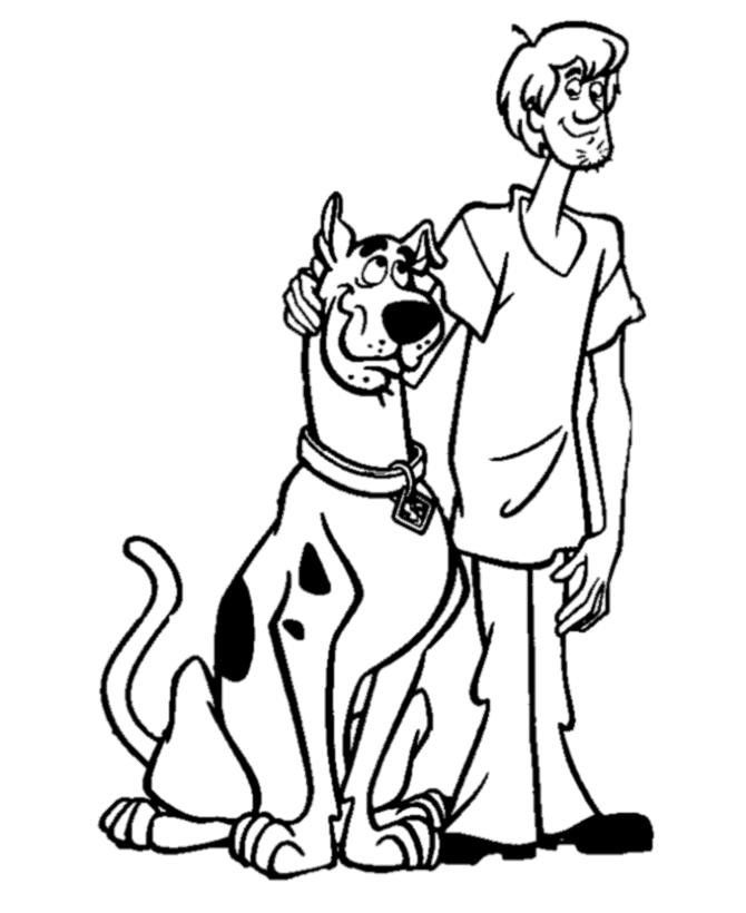 Dibujo para colorear: Scooby doo (Dibujos animados) #31512 - Dibujos para Colorear e Imprimir Gratis