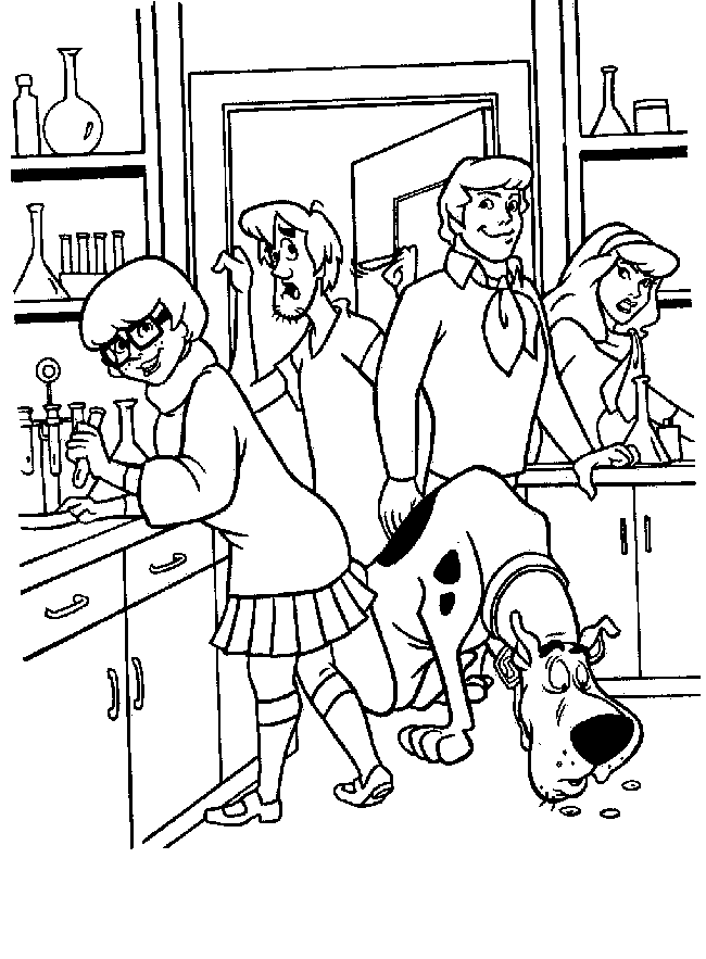 Dibujo para colorear: Scooby doo (Dibujos animados) #31674 - Dibujos para Colorear e Imprimir Gratis