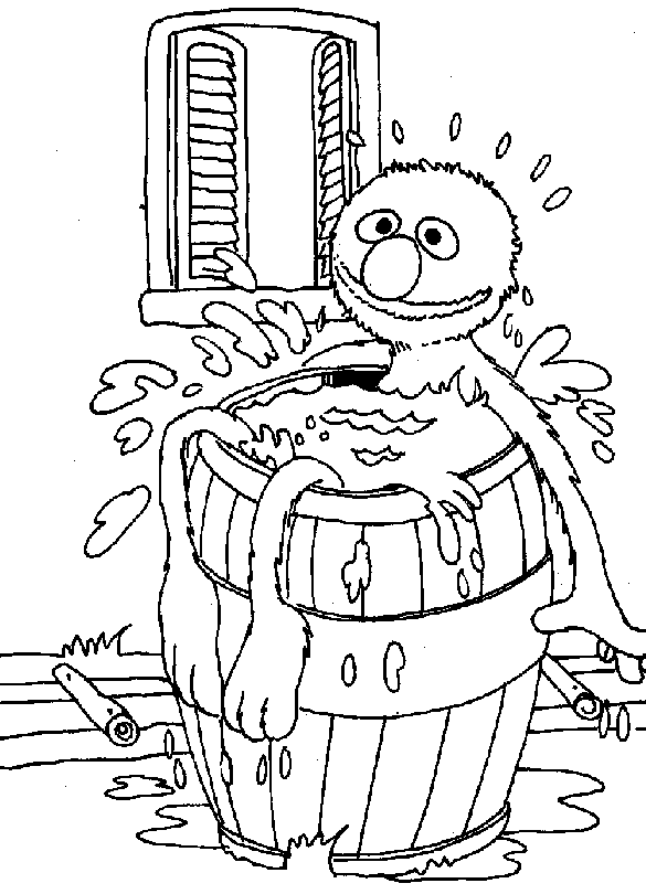 Dibujo para colorear: Sesame street (Dibujos animados) #32072 - Dibujos para Colorear e Imprimir Gratis