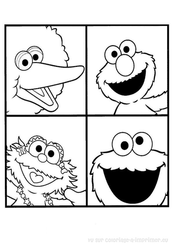 Dibujo para colorear: Sesame street (Dibujos animados) #32088 - Dibujos para Colorear e Imprimir Gratis