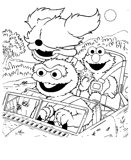 Dibujo para colorear: Sesame street (Dibujos animados) #32267 - Dibujos para Colorear e Imprimir Gratis