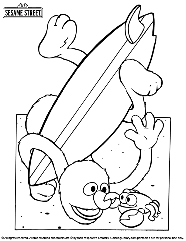 Dibujo para colorear: Sesame street (Dibujos animados) #32305 - Dibujos para Colorear e Imprimir Gratis