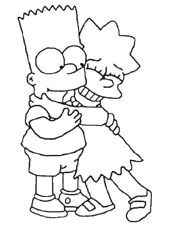 Dibujo para colorear: Simpsons (Dibujos animados) #23779 - Dibujos para Colorear e Imprimir Gratis