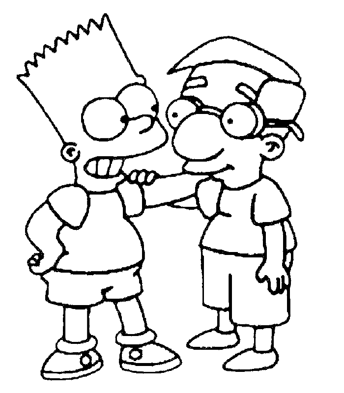 Dibujo para colorear: Simpsons (Dibujos animados) #23782 - Dibujos para Colorear e Imprimir Gratis