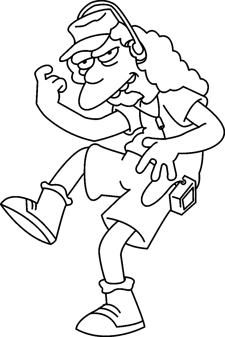Dibujo para colorear: Simpsons (Dibujos animados) #23786 - Dibujos para Colorear e Imprimir Gratis