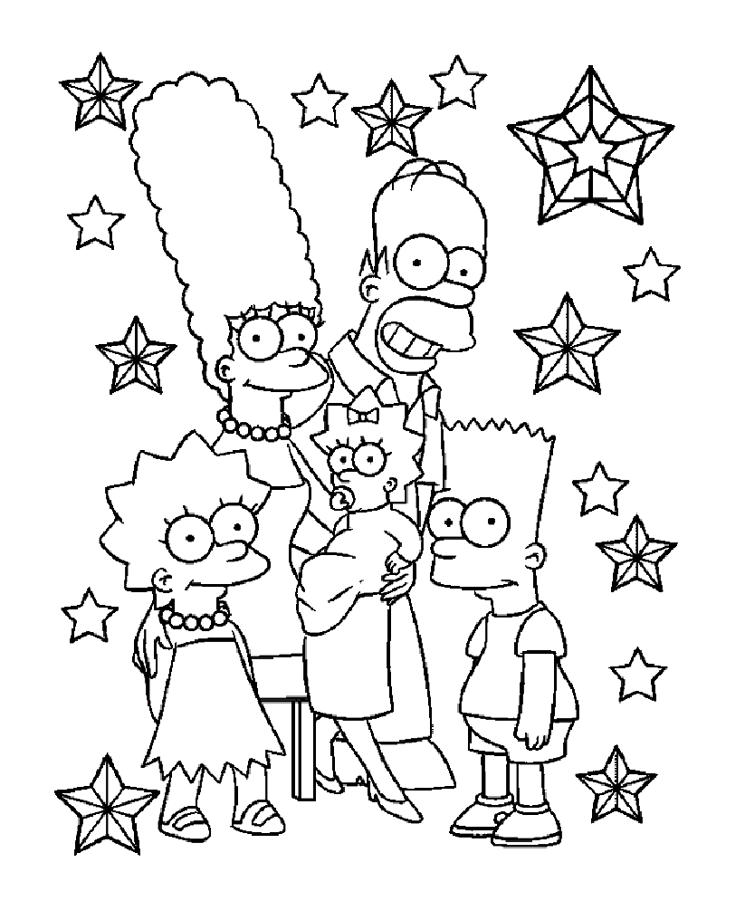 Dibujos de Simpsons #23788 (Dibujos animados) para colorear – Páginas  imprimibles gratis