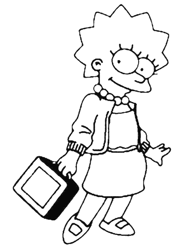 Dibujo para colorear: Simpsons (Dibujos animados) #23806 - Dibujos para Colorear e Imprimir Gratis