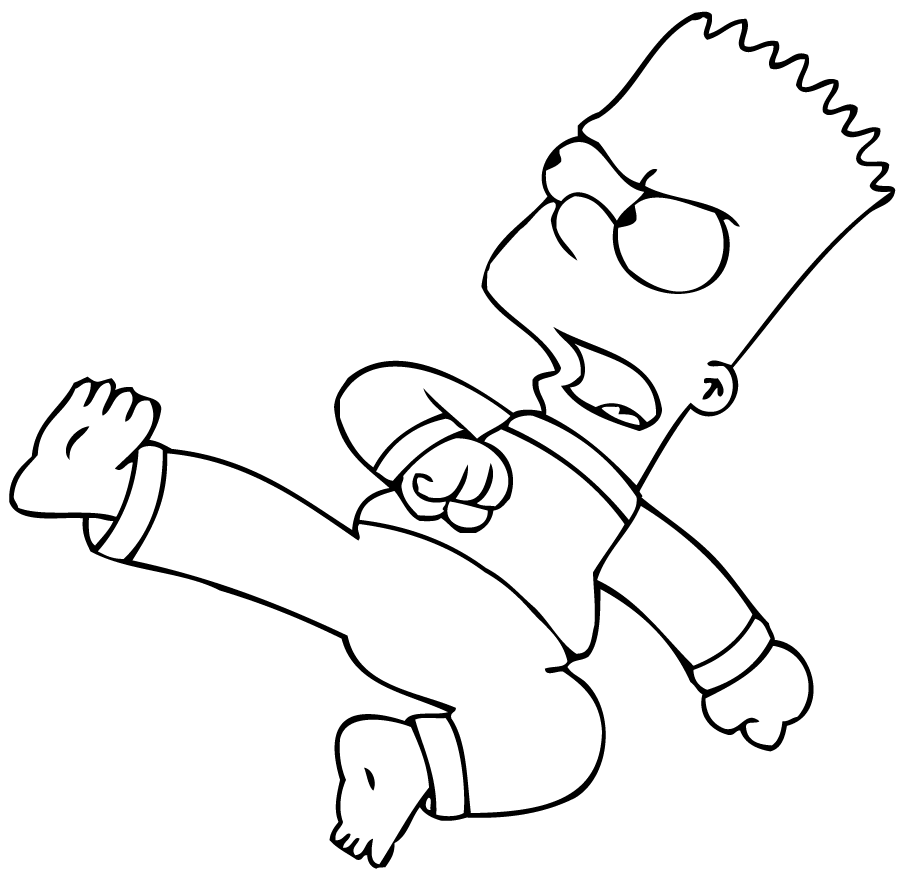 Dibujo para colorear: Simpsons (Dibujos animados) #23816 - Dibujos para Colorear e Imprimir Gratis