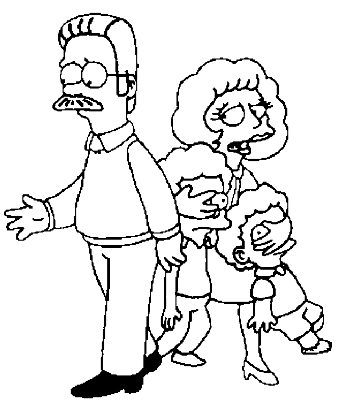 Dibujo para colorear: Simpsons (Dibujos animados) #23819 - Dibujos para Colorear e Imprimir Gratis