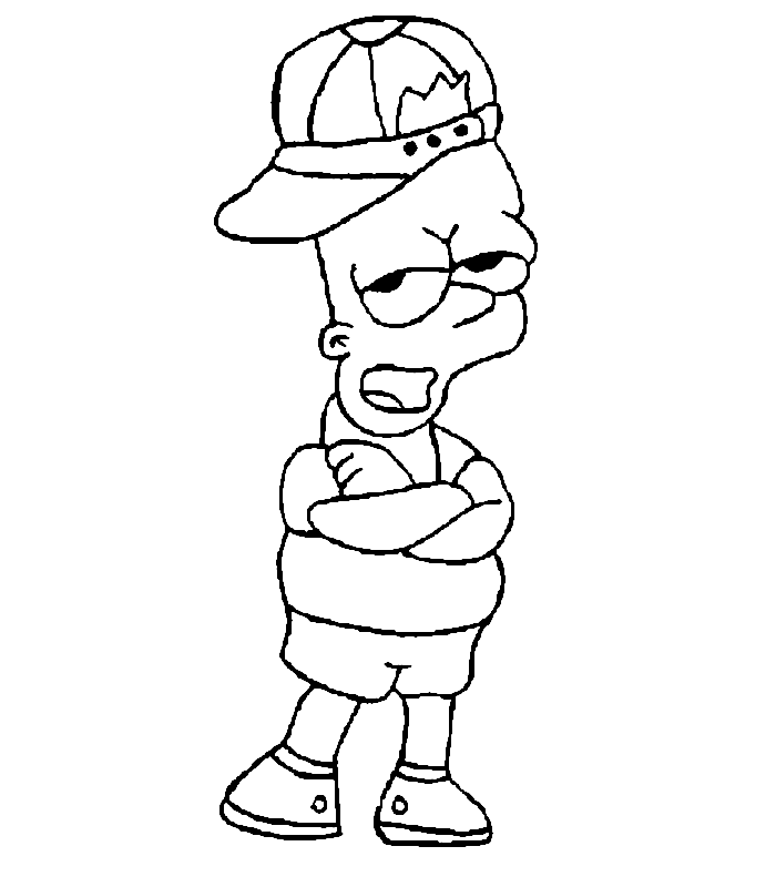 Dibujo para colorear: Simpsons (Dibujos animados) #23823 - Dibujos para Colorear e Imprimir Gratis