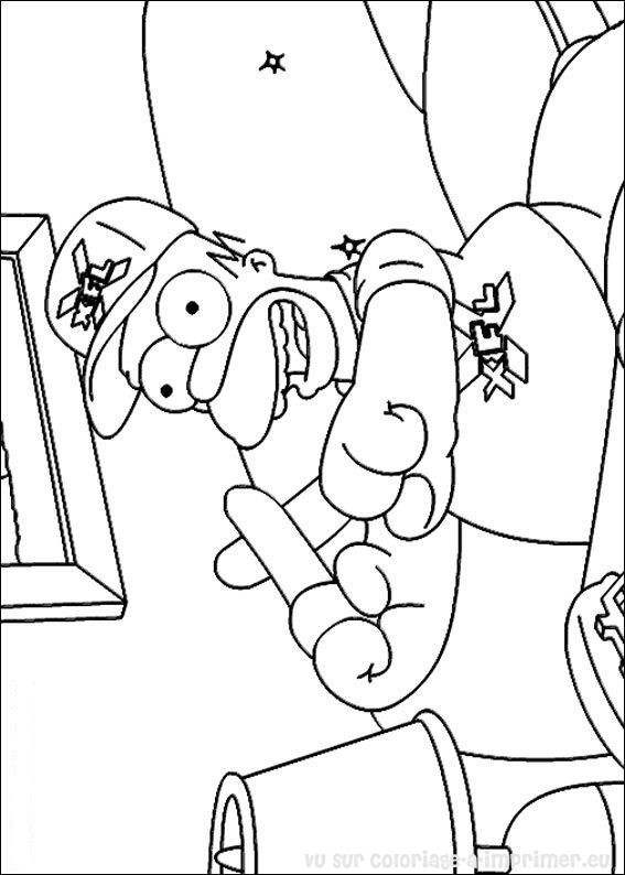 Dibujo para colorear: Simpsons (Dibujos animados) #23830 - Dibujos para Colorear e Imprimir Gratis