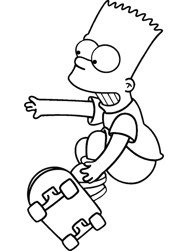 Dibujo para colorear: Simpsons (Dibujos animados) #23846 - Dibujos para Colorear e Imprimir Gratis
