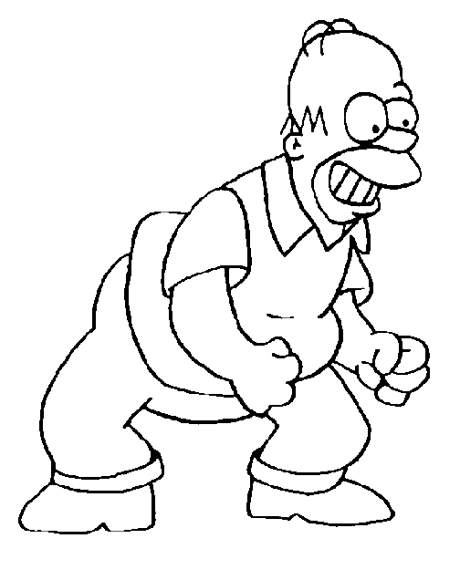 Dibujo para colorear: Simpsons (Dibujos animados) #23851 - Dibujos para Colorear e Imprimir Gratis