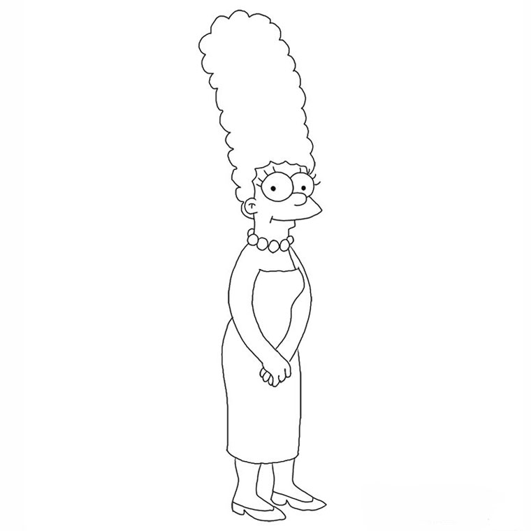 Featured image of post Dibujos De Marge Simpson Para Colorear Pinta y colorea a marge simpson