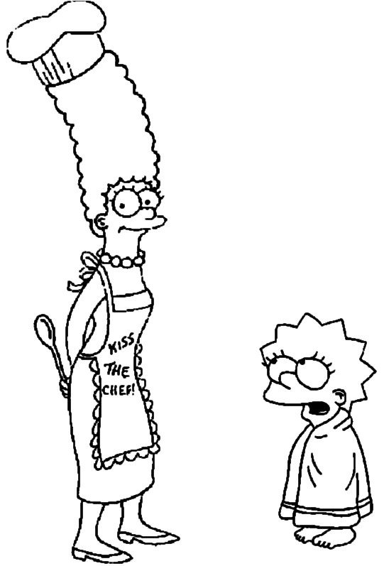 Dibujo para colorear: Simpsons (Dibujos animados) #23861 - Dibujos para Colorear e Imprimir Gratis