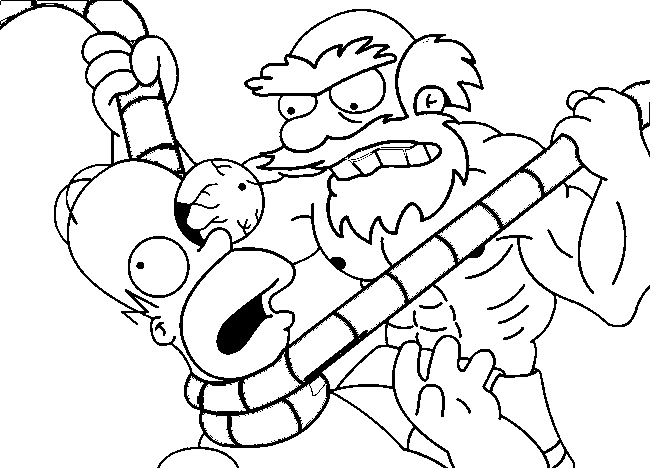 Dibujo para colorear: Simpsons (Dibujos animados) #23864 - Dibujos para Colorear e Imprimir Gratis