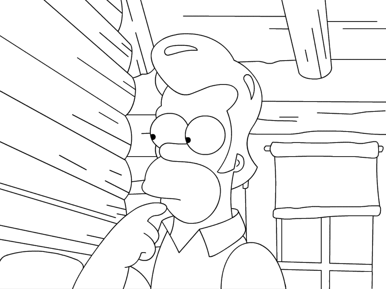 Dibujo para colorear: Simpsons (Dibujos animados) #23869 - Dibujos para Colorear e Imprimir Gratis