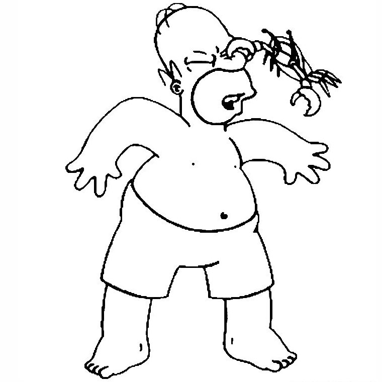 Dibujo para colorear: Simpsons (Dibujos animados) #23873 - Dibujos para Colorear e Imprimir Gratis