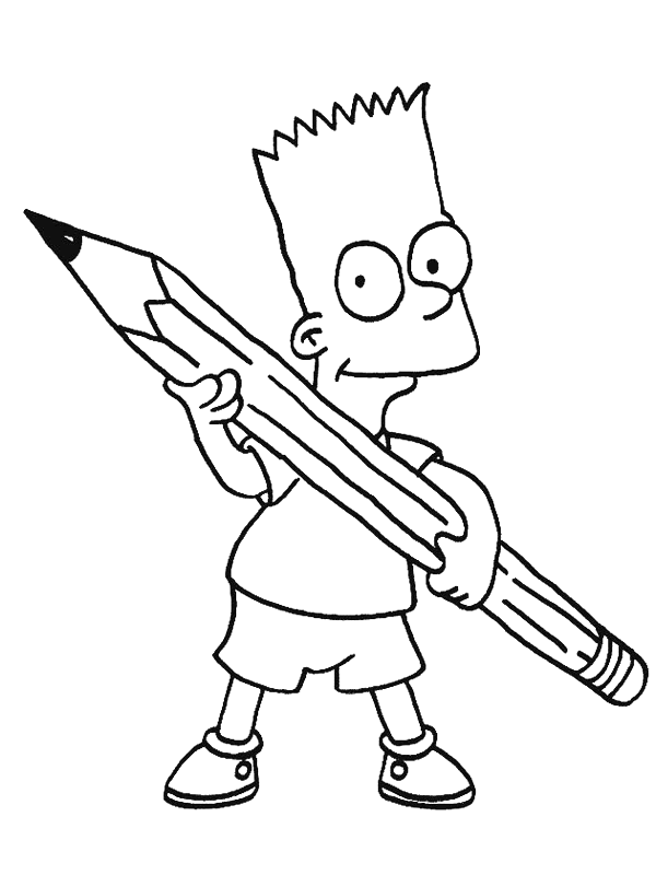 Dibujo para colorear: Simpsons (Dibujos animados) #23875 - Dibujos para Colorear e Imprimir Gratis