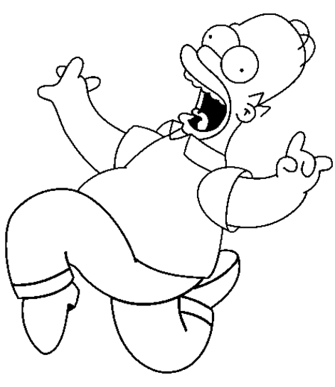 Dibujo para colorear: Simpsons (Dibujos animados) #23878 - Dibujos para Colorear e Imprimir Gratis
