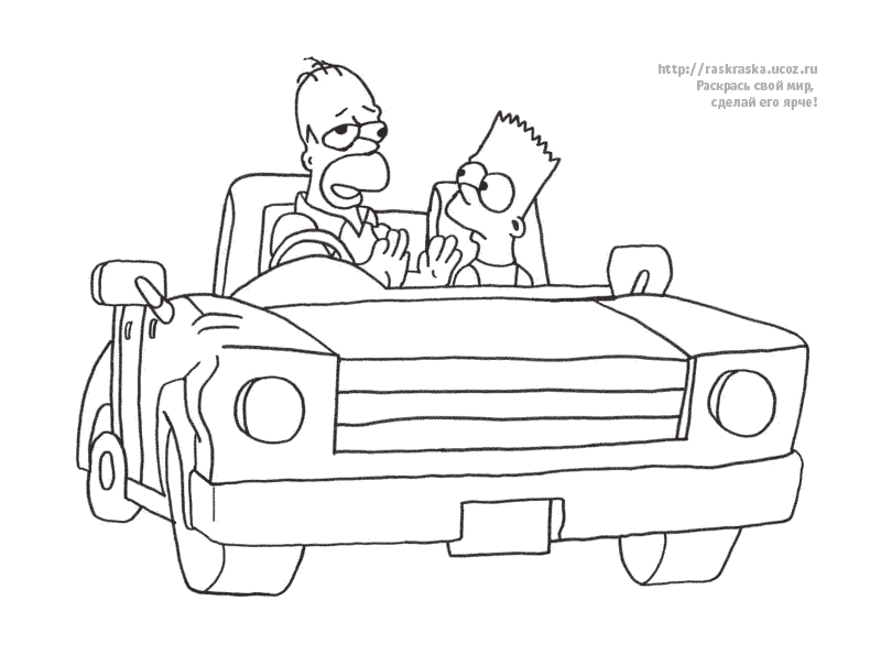 Dibujo para colorear: Simpsons (Dibujos animados) #23883 - Dibujos para Colorear e Imprimir Gratis