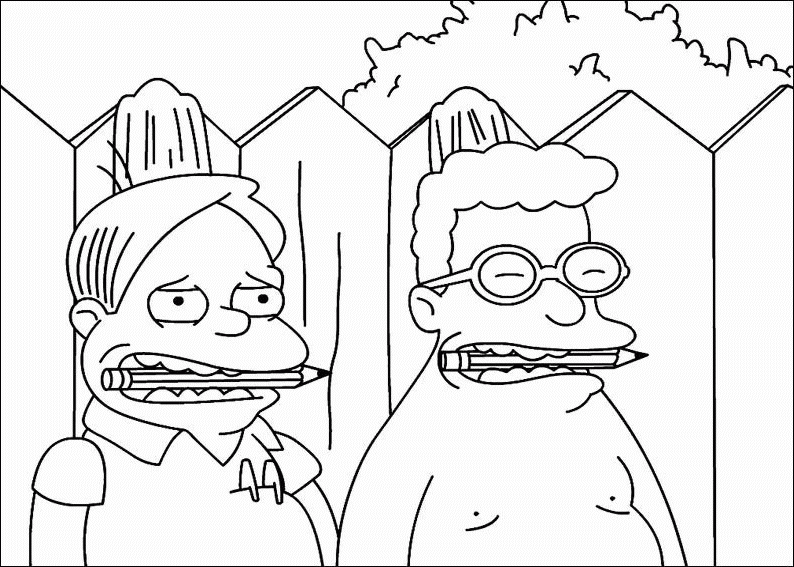 Dibujo para colorear: Simpsons (Dibujos animados) #23887 - Dibujos para Colorear e Imprimir Gratis