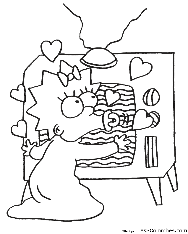 Dibujo para colorear: Simpsons (Dibujos animados) #23891 - Dibujos para Colorear e Imprimir Gratis