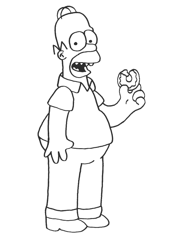 Dibujo para colorear: Simpsons (Dibujos animados) #23912 - Dibujos para Colorear e Imprimir Gratis